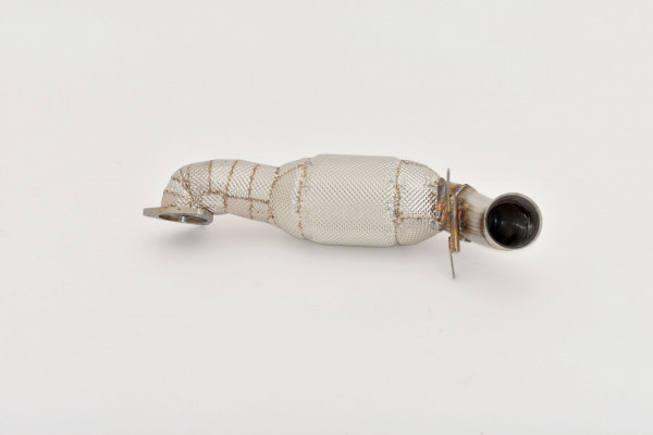 70mm Downpipe mit Sport-Kat. Edelstahl